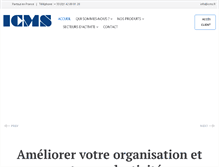 Tablet Screenshot of icms.fr