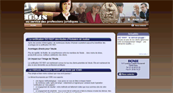 Desktop Screenshot of huissiers.icms.fr