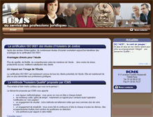 Tablet Screenshot of huissiers.icms.fr